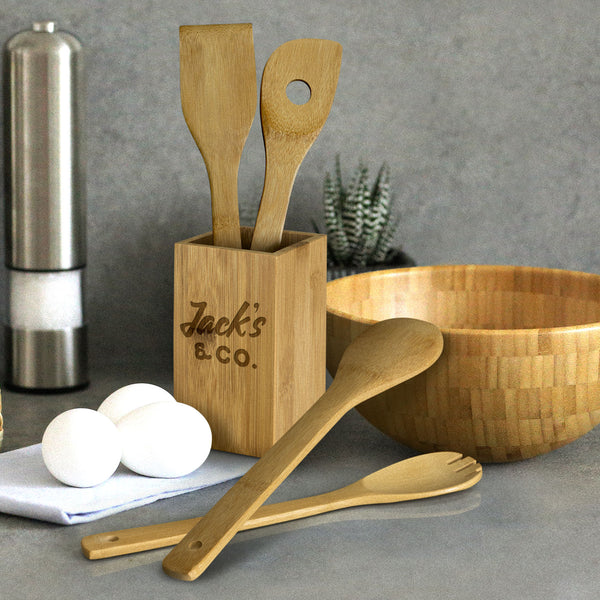 Hearth Bamboo Kitchen Utensils (Natural)