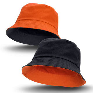 Printwear Reversible Bucket Hat (Black/Orange)