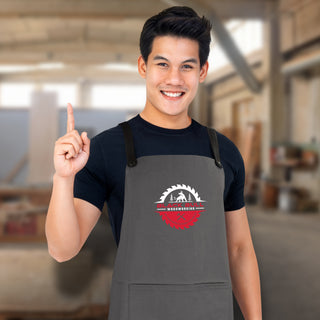 Printwear Cuisine Bib Apron - Elite (Charcoal Denim)