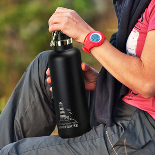 Agogo Nomad Vacuum Bottle - 1L (Black)