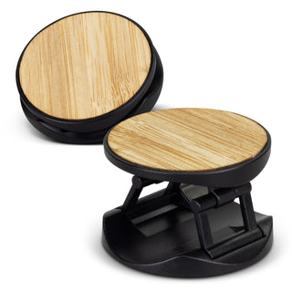 Vector Bamboo Phone Holder (White) — Black