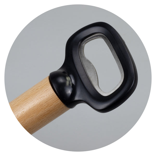 Grain Timber Bottle Opener (Black)