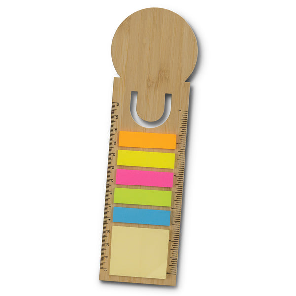 Press Bamboo Ruler Bookmark - Round (Natural)