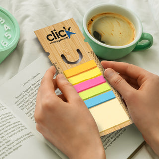 Mark Bamboo Ruler Bookmark - Square (Natural) — Feature