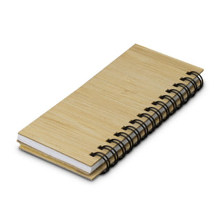 Folio Bamboo Sticky Note Wallet (Natural) — Back