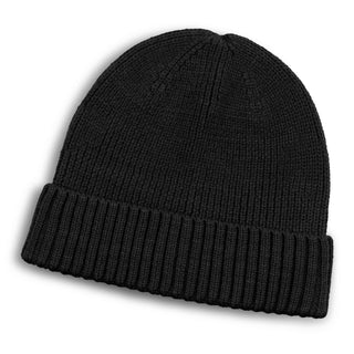 Printwear Merino Wool Beanie (Black)