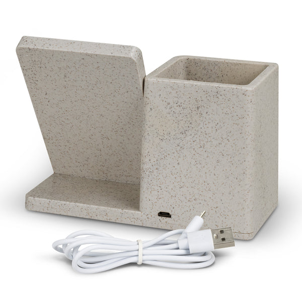 NATURA Oaken Wireless Charger Desk Caddy (Natural)