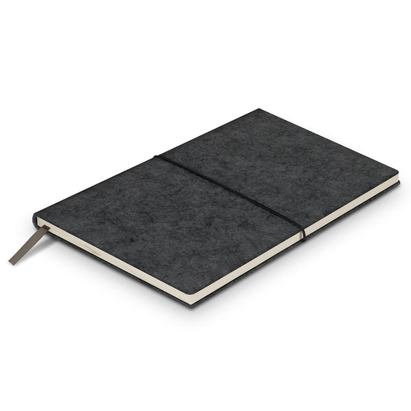 Linen RPET Felt Soft Cover Notebook (Charcoal)