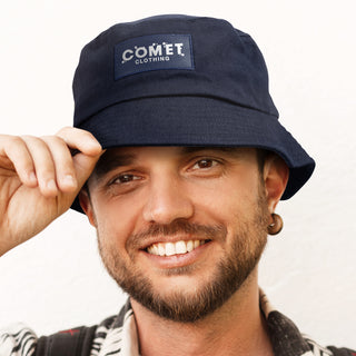 Printwear Bucket Hat with Patch (Navy)