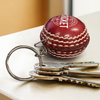 Agogo Cricket Ball Key Ring (Red)