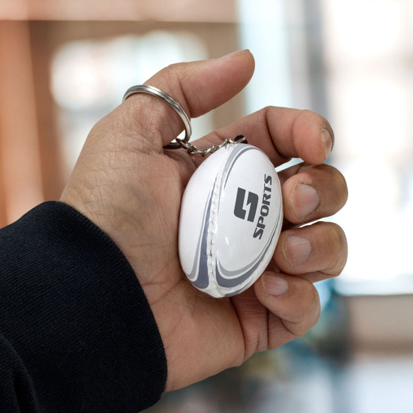 Oval Key Ring (White)