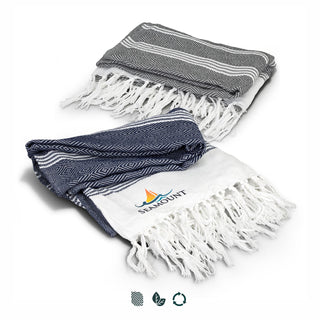 Drift Throw Blanket (Navy) — Impact Aware