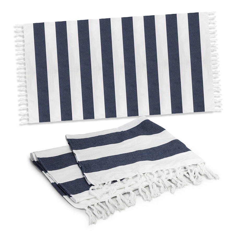 Weft Cotton Towel (Navy)