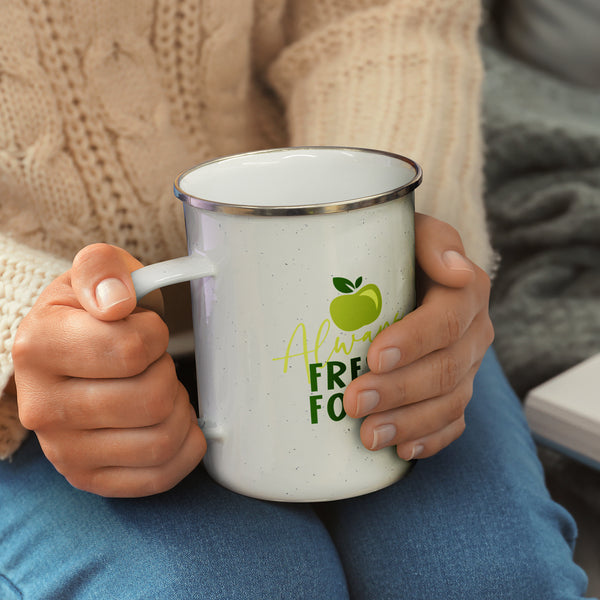 Bushland Enamel Mug - 600ml (White)
