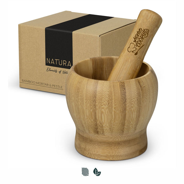 NATURA Bamboo Mortar and Pestle (Natural)