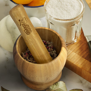 NATURA Bamboo Mortar and Pestle (Natural)