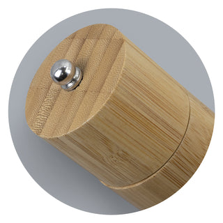 NATURA Bamboo Pepper Mill (Natural) — Lid Detail