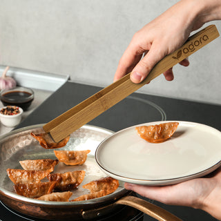 NATURA Bamboo Serving Tongs (Natural) — Feature