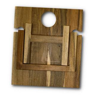 Keepsake Folding Wine Table (Natural) — Bottom