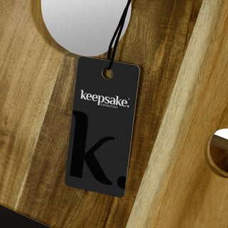Keepsake Folding Wine Table (Natural) — Hangtag