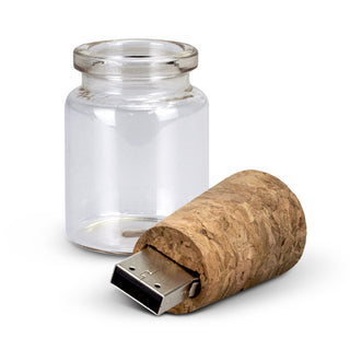 Driftwood Bottle Flash Drive 8GB (Natural) — Detail