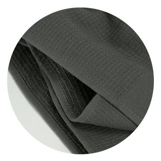 Loom Waffle Towel (White) — Edge Detail
