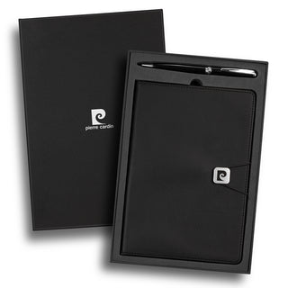 Pierre Cardin Biarritz Notebook and Pen Gift Set (Black) — Set