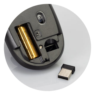 Pulse Wireless Travel Mouse (Black) — Detail