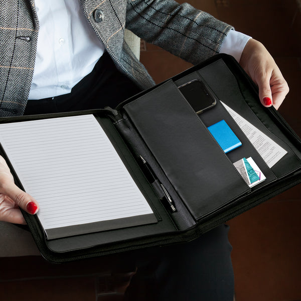 Harbour Leather Portfolio (Black)