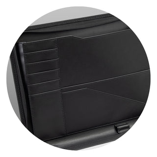 Merino Travel Portfolio Case (Black) — Inside Detail