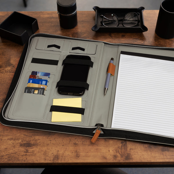 Volta Portfolio (Grey/Tan)