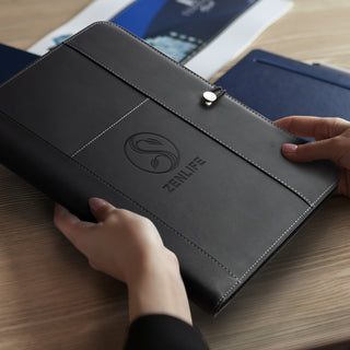 Greystone Portfolio (Black) — Debossed