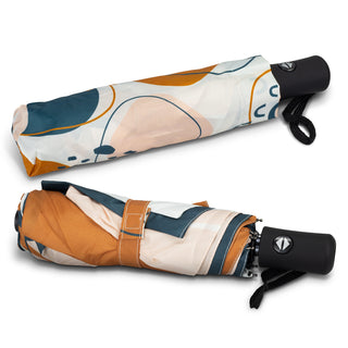 Arc Full Colour Compact Umbrella (White) — Compact