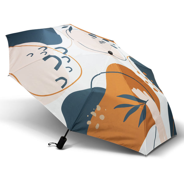 Arc Full Colour Compact Umbrella (White)