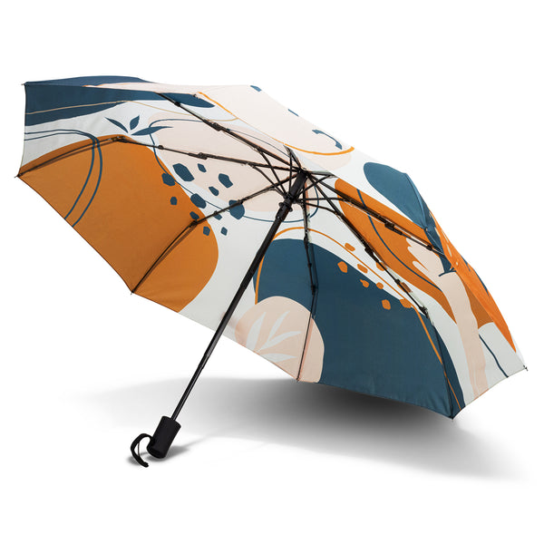 Arc Full Colour Compact Umbrella (White)