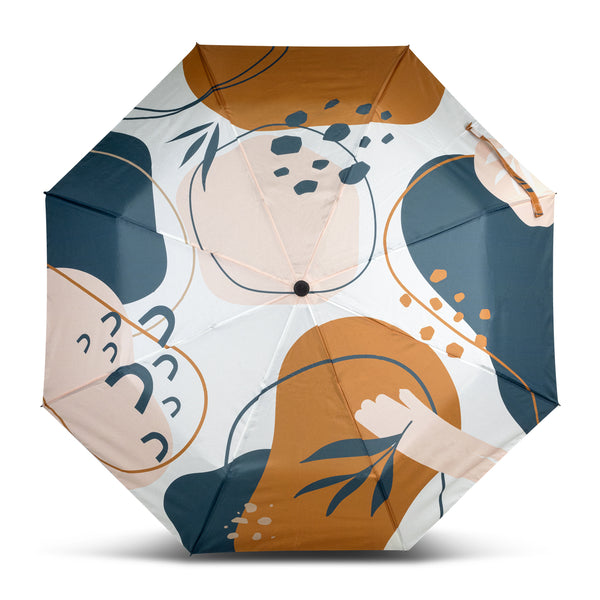 Arc Full Colour Compact Umbrella (White)