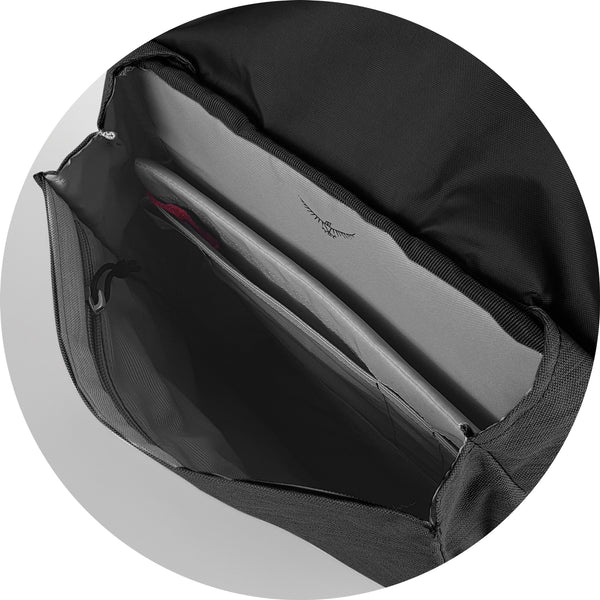 Osprey Arcane Flap Backpack (Black)
