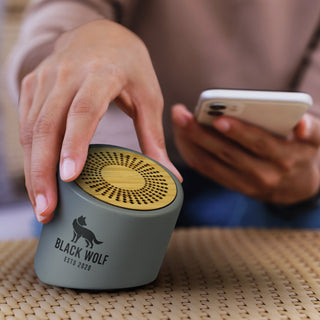 NATURA Limestone Bluetooth Mini Speaker (Charcoal) — Feature