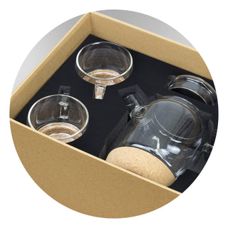 Keepsake Onsen Tea Set (Natural) — Detail