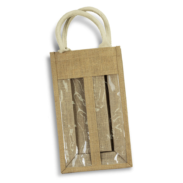 Vineyard Jute Double Wine Carrier (Natural)
