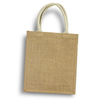 Vineyard Jute Triple Wine Carrier (Natural) — Back