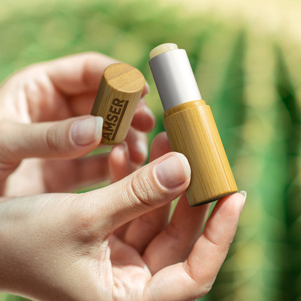 Grove Bamboo Lip Balm (Matte Silver/Natural)