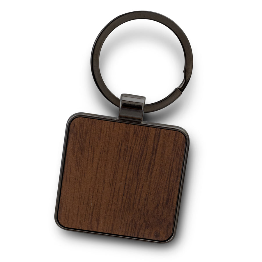 Fob Key Ring - Square (Gunmetal/Dark)