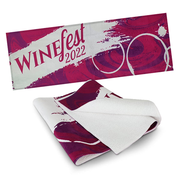 Loom Bar Towel - Full Colour (White)