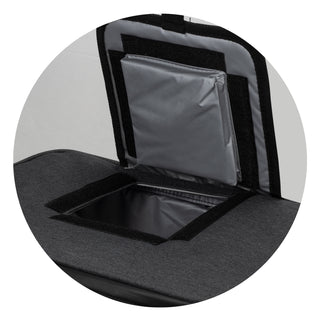 Ottawa Cooler Bag (Heather Charcoal) — Lid - Detail
