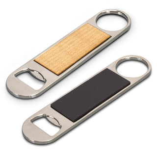 Timber Magnet Bottle Opener (Silver/Natural) — Natural - Magnet