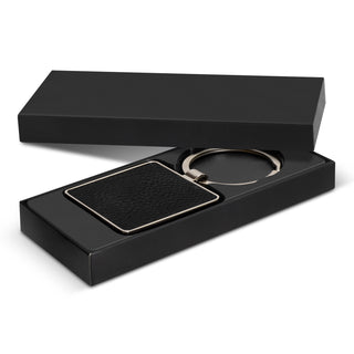 Capulet Key Ring - Square (Black) — Gift Box