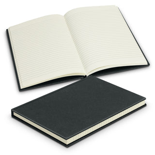 Agogo Recycled Cotton Hard Cover Notebook (Black)