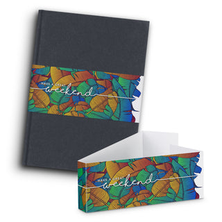 Linen Hard Cover Notebook (Navy) — Belly Band