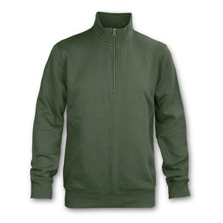 Printwear Camden Unisex Quarter Zip (Olive)